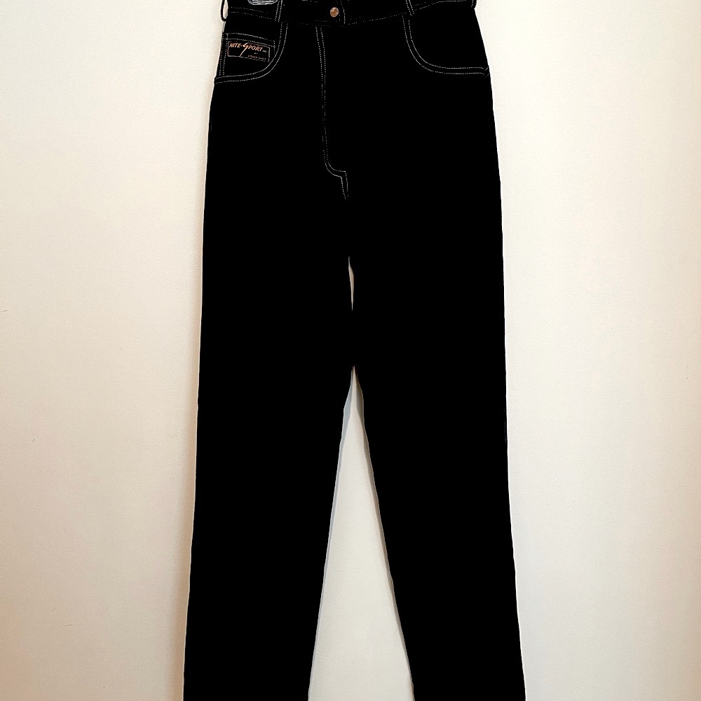 Designer black pants w/copper accents sz 6 Nite Sport by Steven Shatz